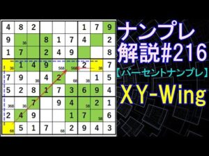 ナンプレ解説#216【パーセントナンプレ】sudoku